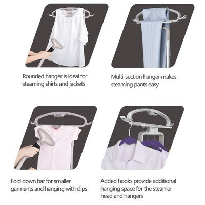 SALAV GS45-DJ Professional Garment Steamer with Foot Pedal Control: 1500W Clothing Steamer, 1.8L Tank, 60 Min Steam Time
