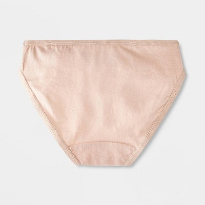 Girls' 14pk Strawberry Bikini Underwear - Cat & Jack Pink/Tan/Ivory 6