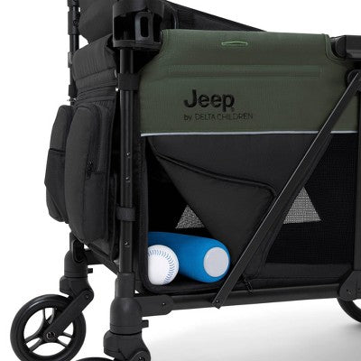 Jeep Aries Stroller Wagon by Delta Children - Black/Green (LOCAL PICKUP ONLY)