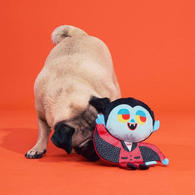 BARK Halloween The Boogieman Vampire Spikey Ball Dog Plush Toy