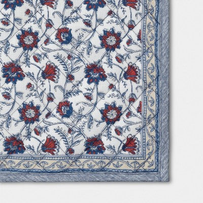 Floral and Chambray Double Sided Placemat - Threshold