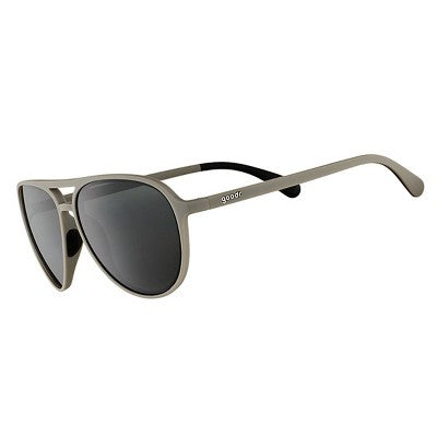 goodr Clubhouse Closeout Mach G Round Aviator Sunglasses: Polarized TAC Lenses, Plastic Frame, Adult Sizing