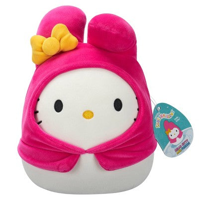 Hello Kitty 8" Squishmallows Plush in My Melody Hoodie