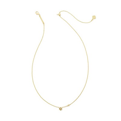 Kendra Scott Tiny Iris Cubic Zirconia Pendant Necklace - Gold/White