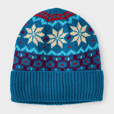 Men's Cable Beanies - Goodfellow & Co Blue One Size Fits Most
