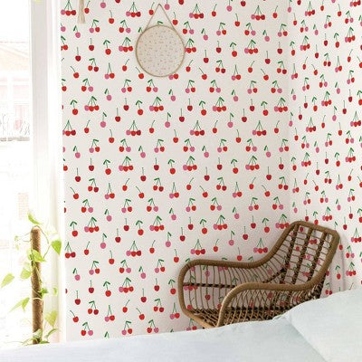 Tempaper & Co. Peel and Stick Wallpaper Cherry Bomb (LOCAL PICKUP ONLY)