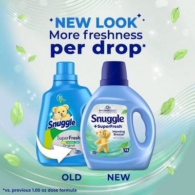 Snuggle + Super Fresh Morning Breeze Liquid Fabric Softener - 66 fl oz