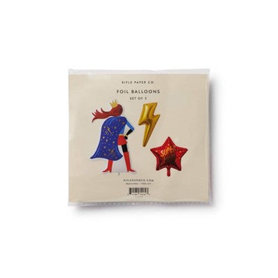 Rifle Paper Co. 3ct Super Mom Mother's Day Foil Balloon Bundle