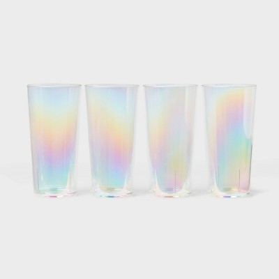 4pk 22 fl oz Tall Tumbler Iridescent - Sun Squad