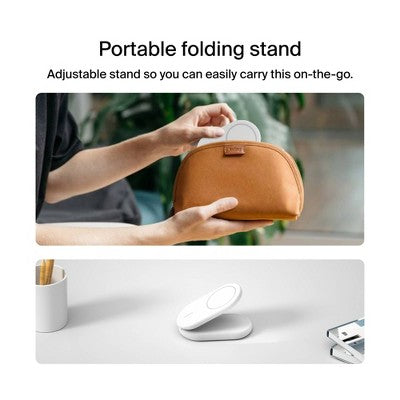 Belkin Qi2 2-in-1 Stand - White