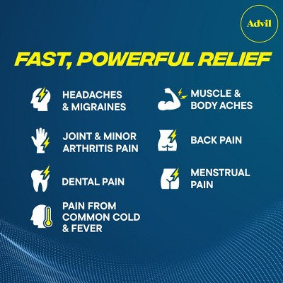 Advil Liqui-Gels Pain Reliever/Fever Reducer Liquid Filled Capsules - Ibuprofen (NSAID) - 160ct