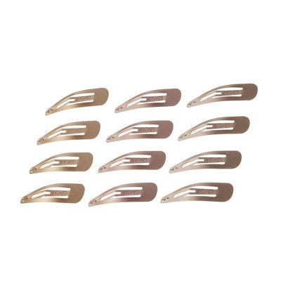 scunci Metal Snap Clips - Blonde - All Hair - 12pcs