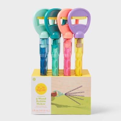 5-N-1 Expanding Wand - Sun Squad: Kids Bubble Toy, Age 3+