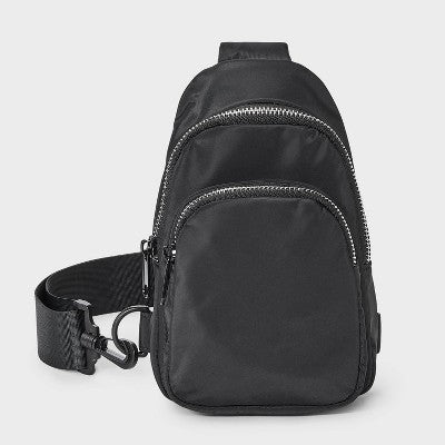 Girls' Sling Crossbody Bag - art class Black