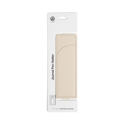 U Brands 1ct Vegan Leather Open Pen Pouch with Elastic Band