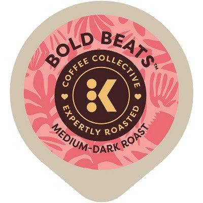 Keurig Coffee Collective Bold Beats Medium Dark Roast K-Cup Coffee Pods - 8ct: Arabica Beans, Caramel Flavor