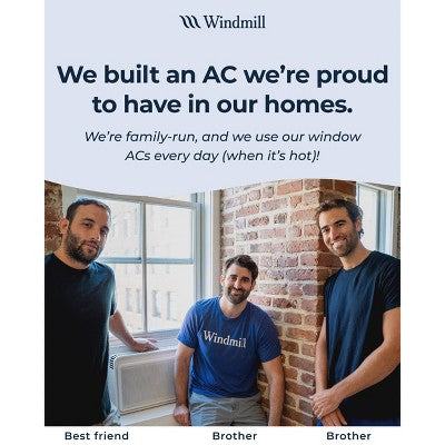 Windmill Air Lite Series 5000 BTU Window Air Conditioner with Quiet Smart AC Unit for Small Rooms and Bedrooms up to 150 sq ft White (LOCAL PICKUP ONLY)