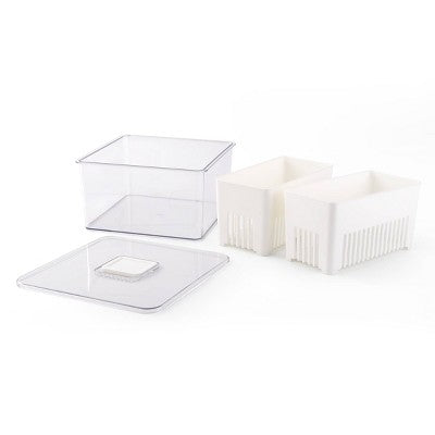 Large Rinse Storage with Dividers - Bullseye's Playground