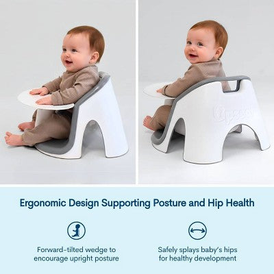Upseat Core Ergonomic Baby Floor Seat - Gray