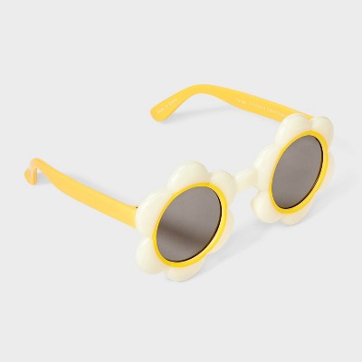 Toddler Girls' Flower Sunglasses & Headband Set - Cat & Jack Yellow/White