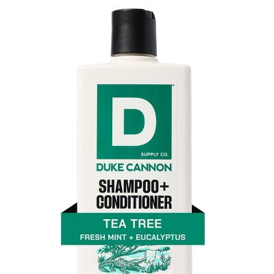 Duke Cannon Supply Co. 2-in-1 Shampoo and Conditioner - Tea Tree - 14oz
