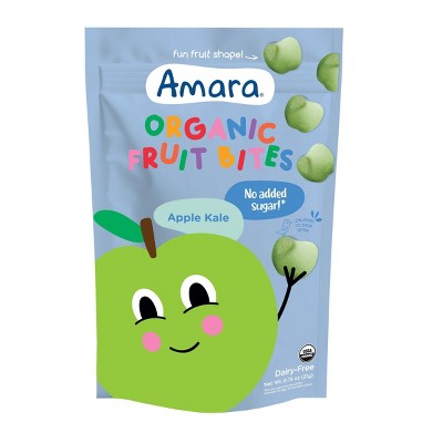 Amara Organic Fruit Bites Baby Snacks - Apple Kale - 0.75 oz