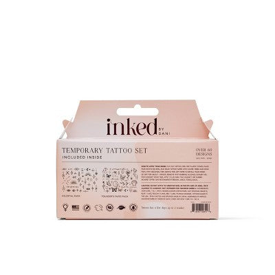 INKED By Dani Deluxe Gift Set Temporary Tattoo Gift Set - 2Pk