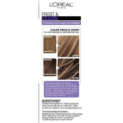 L'Oreal Paris Frost & Design Hi-Precision Cap Highlights Long Hair H65 Caramel