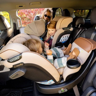 Evenflo Gold Revolve 360 Extend All-in-One Rotating Convertible Car Seat with SensorSafe- Travertine (LOCAL PICKUP ONLY)