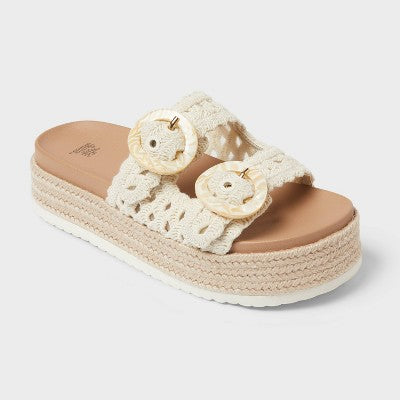 Women's Yael Sandals - Wild Fable Cream 6 NO BOX