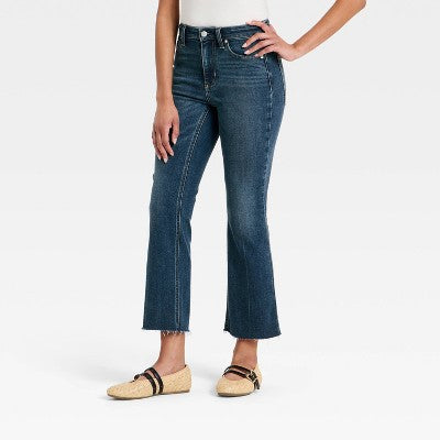 Women's High-Rise Kick Flare Jeans - Universal Thread White 8