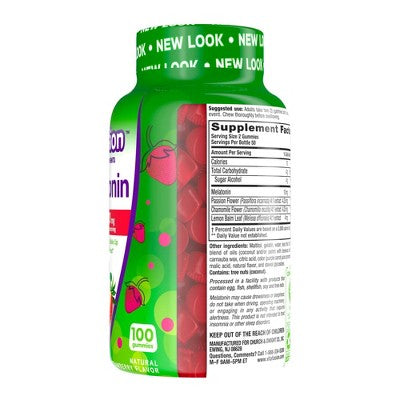 Vitafusion Max Strength Melatonin Gummies for Sleep Support - 100ct