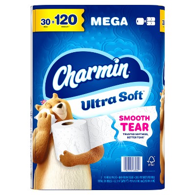 Charmin Ultra Soft Toilet Paper - 30 Mega Rolls