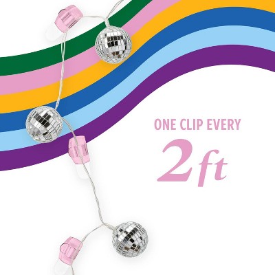 Command 5pk Damage-Free Transparent Cord Clips Lemonade