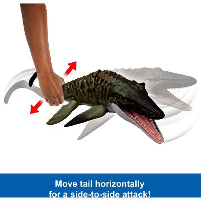 Jurassic World Rebirth Bite N Blast Mosasaurus and Mini Dilophosaurus