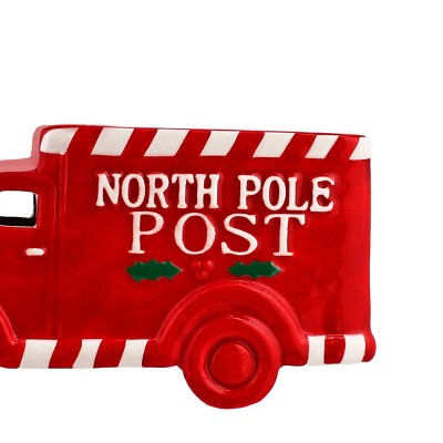 LED Ceramic Postal Truck - Bullseye's Playground