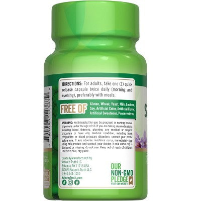 Nature's Truth Saffron Extract Capsules | 60 Count