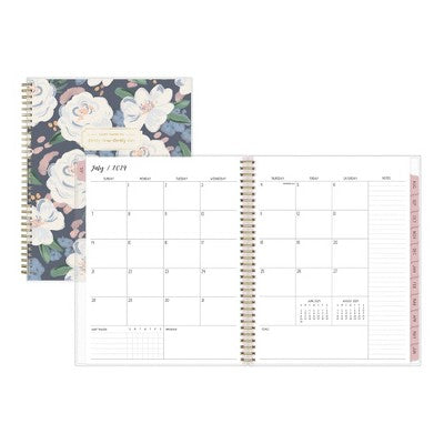 Ivory Paper Co. 2024-25 Weekly/Monthly Planner 11"x8.5" Wirebound Frosted Charley: Adult Stationery, July-June Calendar