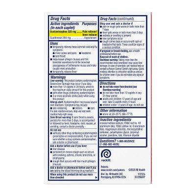 Mucinex Rapid Clear Pain Headache Mucus Congestion Tablets - 20ct
