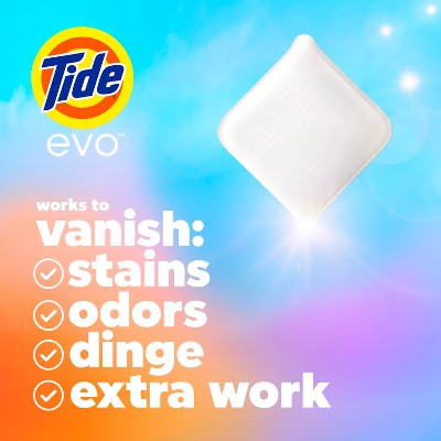 Tide Evo Original Laundry Detergent Tiles - 16ct: Box, Cold Water Detergent, Dye-Free, High Efficiency