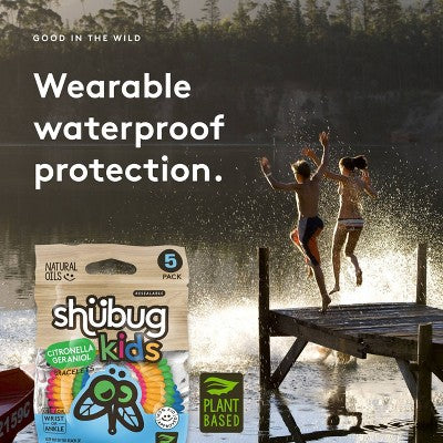 Shubug 5pk Kids Insect Repellent Citronella Bracelet
