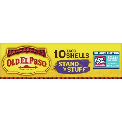 Old El Paso Gluten Free Vegan Stand 'n Stuff Yellow Corn Taco Shells - 4.7oz/10ct
