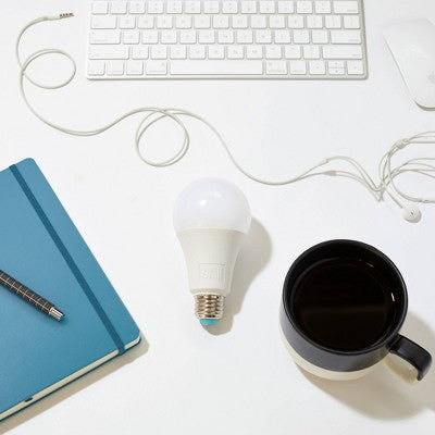 Brilli 2pk A19 60W Charge Up Energy-Boosting Dimmable LED Light Bulbs White
