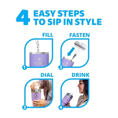 Cirkul Amethyst On-The-Go StrawSip Tumbler - 24oz