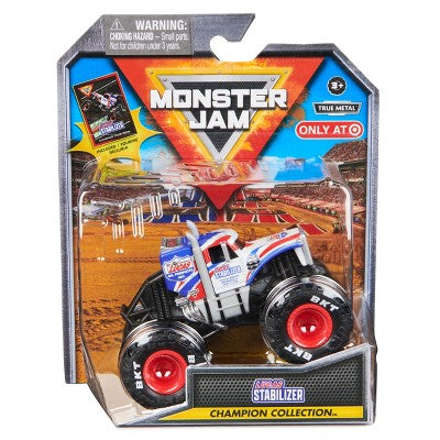 Monster Jam Lucas Stabilizers Die Cast Monster Truck with Trading Card