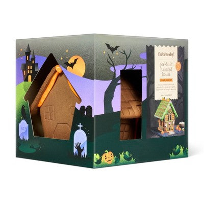 Halloween Pre-Built Haunted House Cookie House Kit - 25.2oz - Favorite Day
