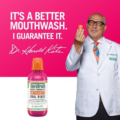 TheraBreath Anticavity Fluoride Mouthwash - Sparkle Mint - Trial Size - 3 fl oz