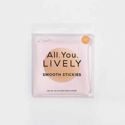 All.You.LIVELY Women's Adhesive Strapless Backless Smooth Stickies - Warm Oak One Size