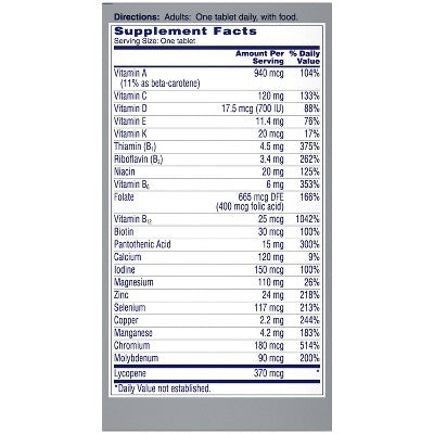 One A Day Men's 50+ Multivitamin Tablets - 65ct
