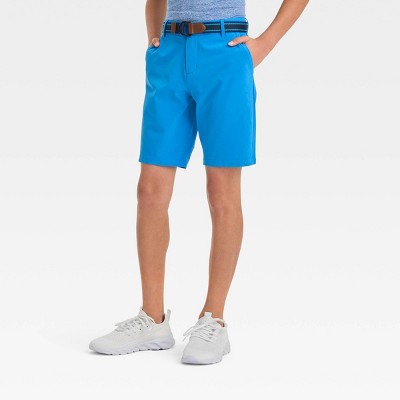 Kids' Reversible Striped Belt - art class Blue M